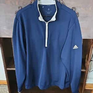 adidas navy blue performance jacket